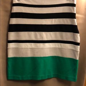 Green Striped Express Bodycon